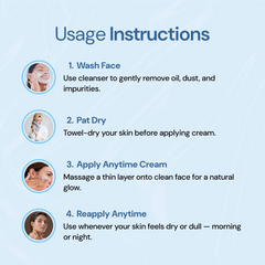 Nefol Glow Care Combo Set – Blue Tea Face Cleanser & Anytime Cream (CC Cream) Kit | Brightening Face Wash + Tinted Moisturizer with SPF20 for All Skin Types, 100 ml + 50 g (150 g) - Nefol