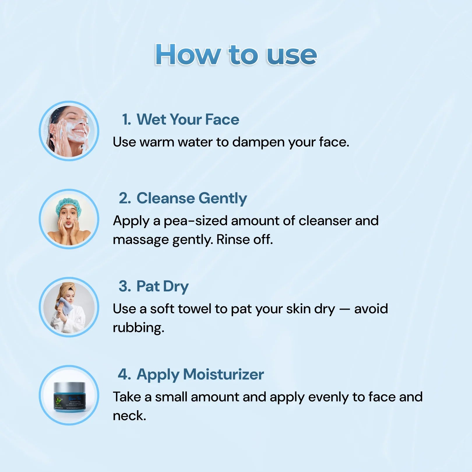 Nefol Hydration Duo Skincare Gift Pack Combo Set for Glowing Skin – Blue Tea Face Wash & Hydrating Moisturiser Kit (100 ml + 100 gm) (200 ml) - Nefol