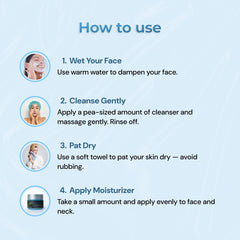 Nefol Hydration Duo Skincare Gift Pack Combo Set for Glowing Skin – Blue Tea Face Wash & Hydrating Moisturiser Kit (100 ml + 100 gm) (200 ml) - Nefol