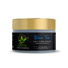 Nefol Anytime Cream with Blue Tea, Yellow Dragon Fruit, Saffron & Kale Leaf - Brightens, Reduces Wrinkles – 50gm